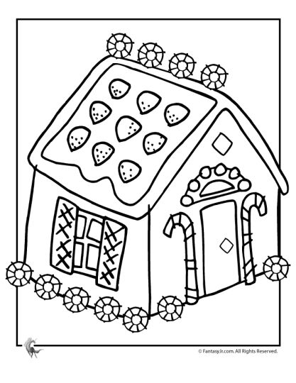 Christmas House Coloring Pages - Part 5